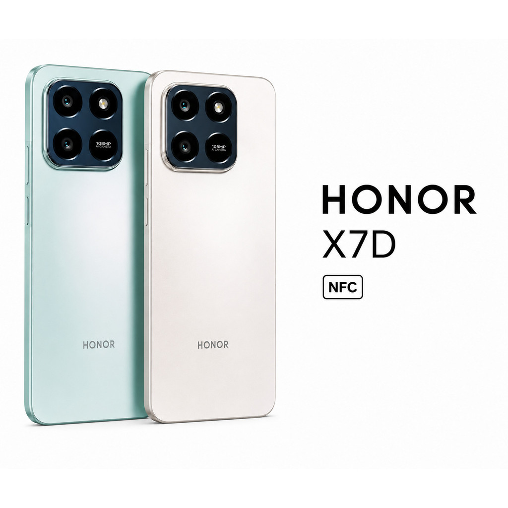 Honor X7D 256GB 8GB RAM NFC 4G Dual Chip Tela 120Hz Smartphone Android Original