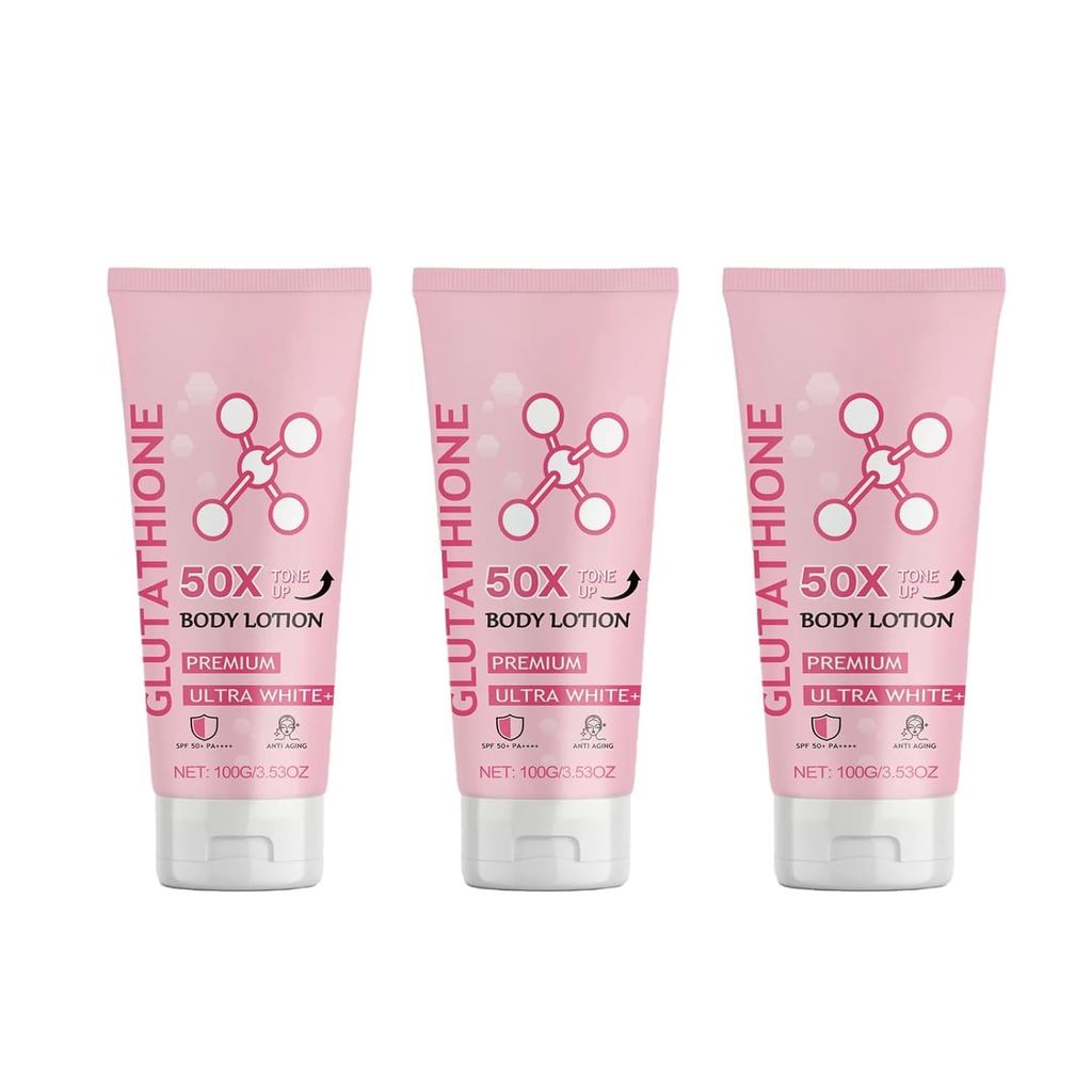 Loção Corporal Tonificante com Glutationa 50x, Creme de Glutationa para a Pele, Loção Corporal com Glutationa, Tonifica
