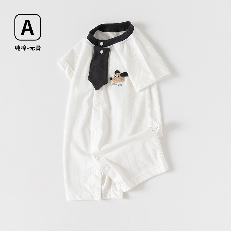 Bebê bebê roupas infantis verão estilo fino macacão de bebê de manga curta Folio Outing menino bebê macacão roupas infan