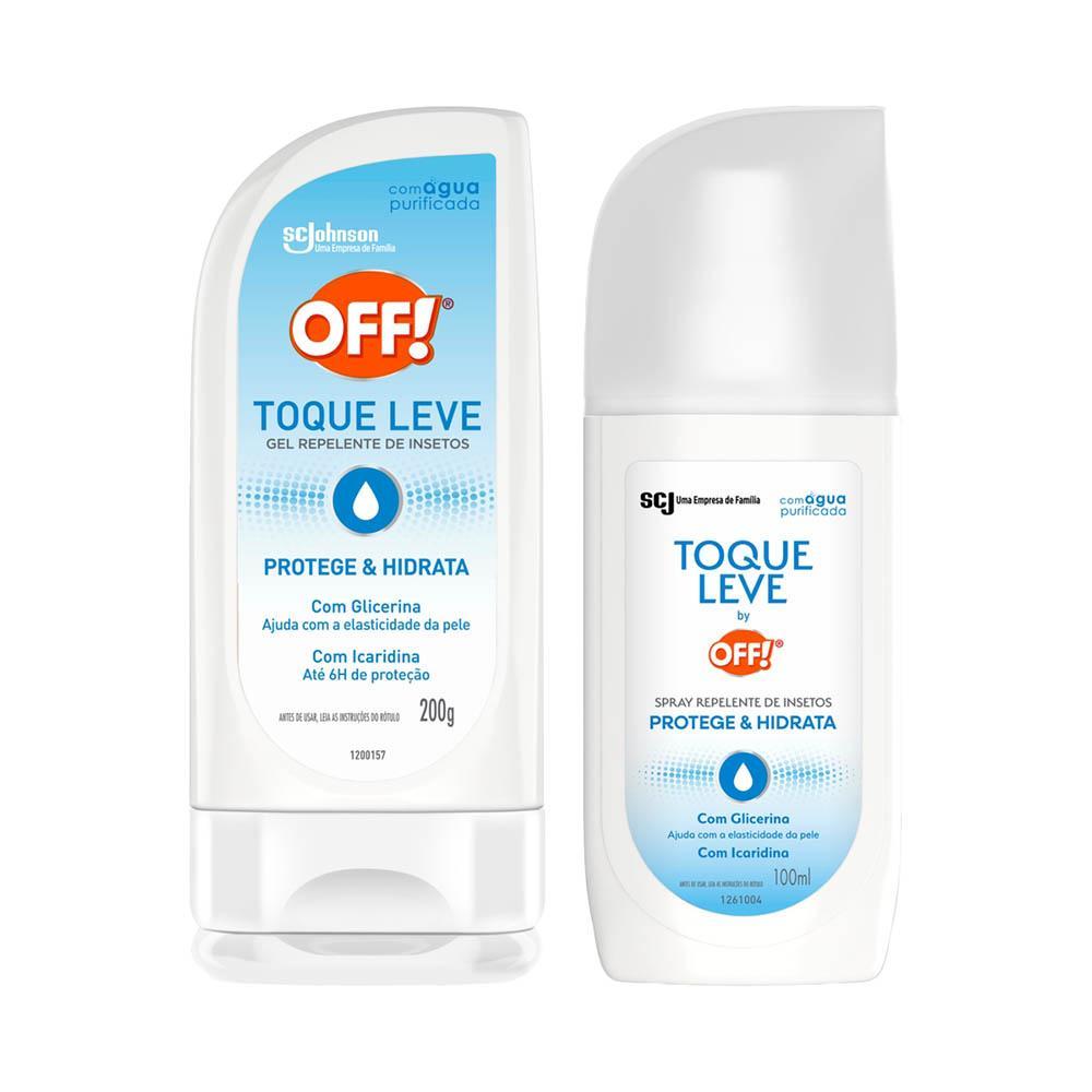 Kit Repelente OFF! Sem Perfume Toque Leve Gel 200g + Aerosol Spray 100ml