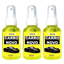 KIT COM ( 3 , 2 OU 1 UNIDADE ) Cheirinho CARRO NOVO SPRAY Aromatizante Automotivo de Qualidade Concentrado para Carros