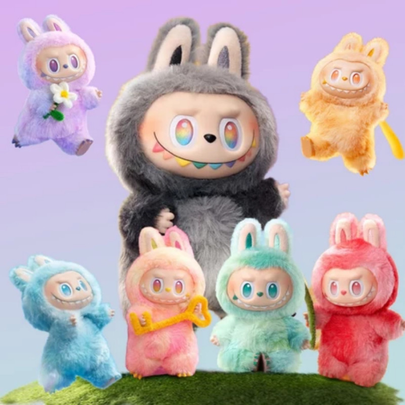 Nova Coleção Labubu V1/V2/V3/Roupas - Boneca de Pelúcia Sorriso, Ideal como Presente