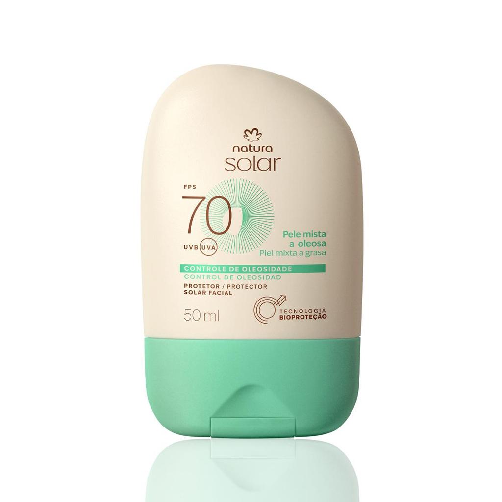 Protetor Solar Natura Facial FPS70 Pele Mista a Oleosa 50ML