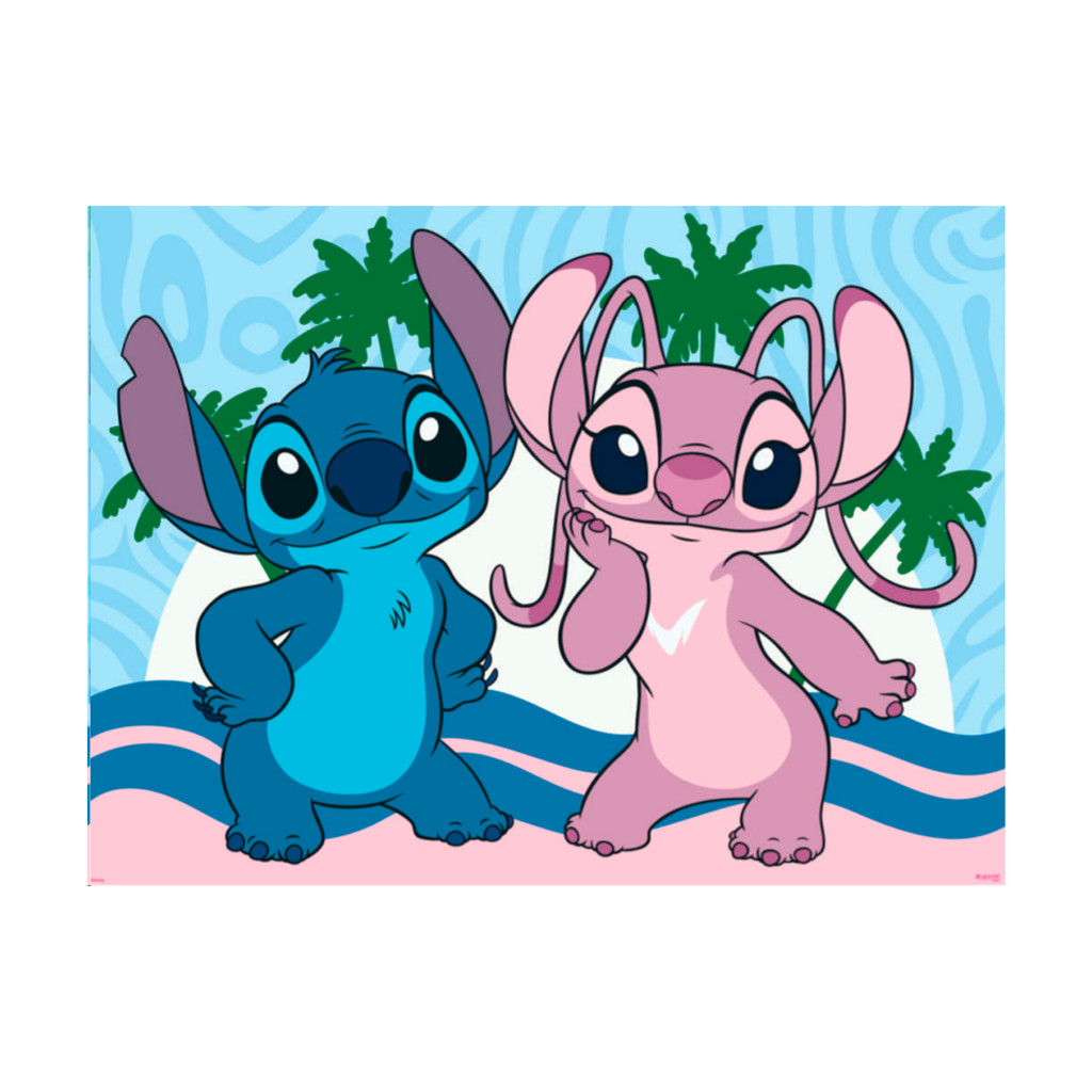 Painel Tnt Gigante Decoração Stitch Rosa Festa Aniversário GG novo