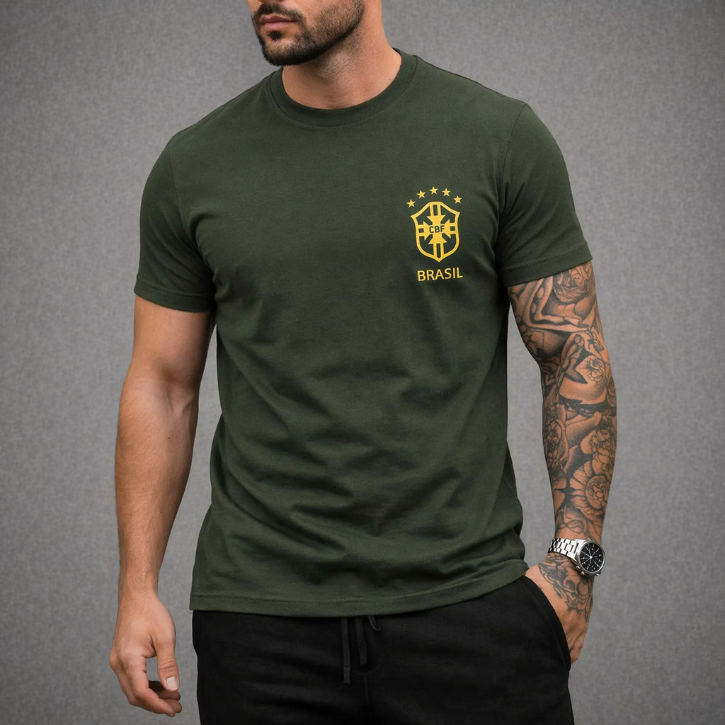 CAMISETA do Brasil Copa camisa unissex 100% Algodão