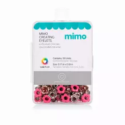 Ilhós Mimo Creating - Flor - Rosa Fúcsia - 5 mm - 50 Unids