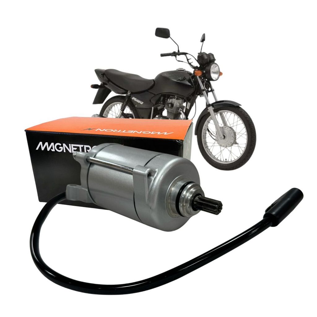 Motor de Arranque Partida 9 Dentes 12v Para Honda CG 125 Titan 2000 a 2004 Magnetron 31200KBB901