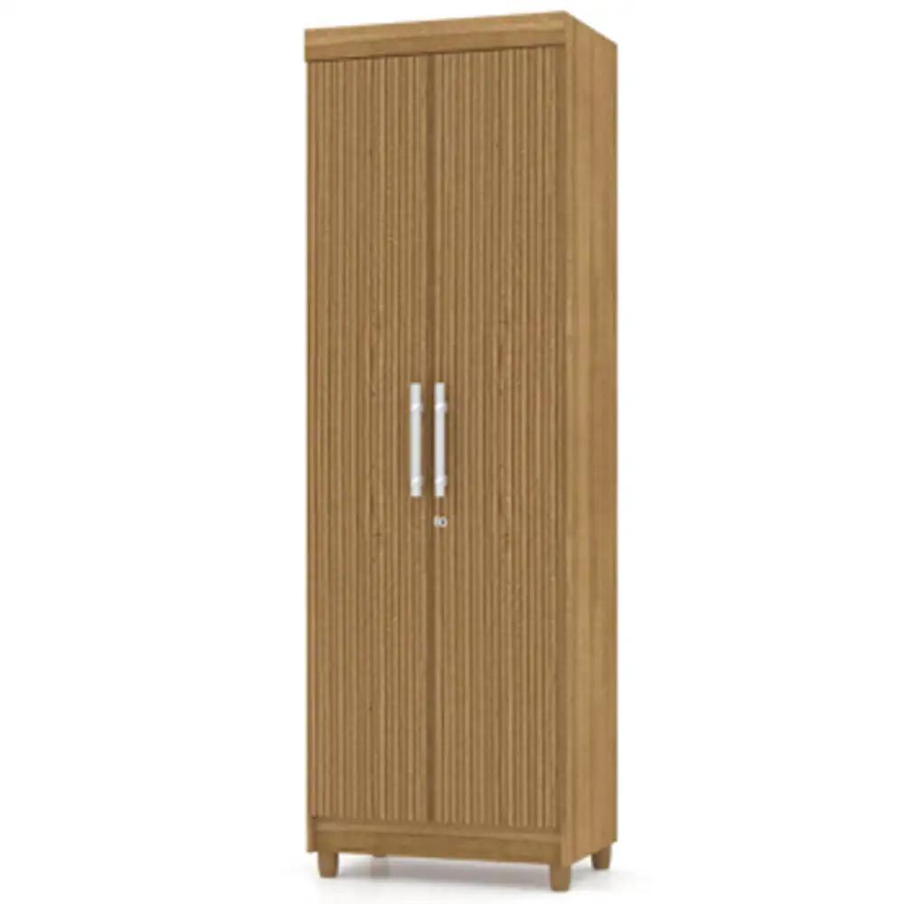 Armário Multiuso Cozinha Lavanderia 2 Portas Aline V02 Nature/Brisa - Mpozenato