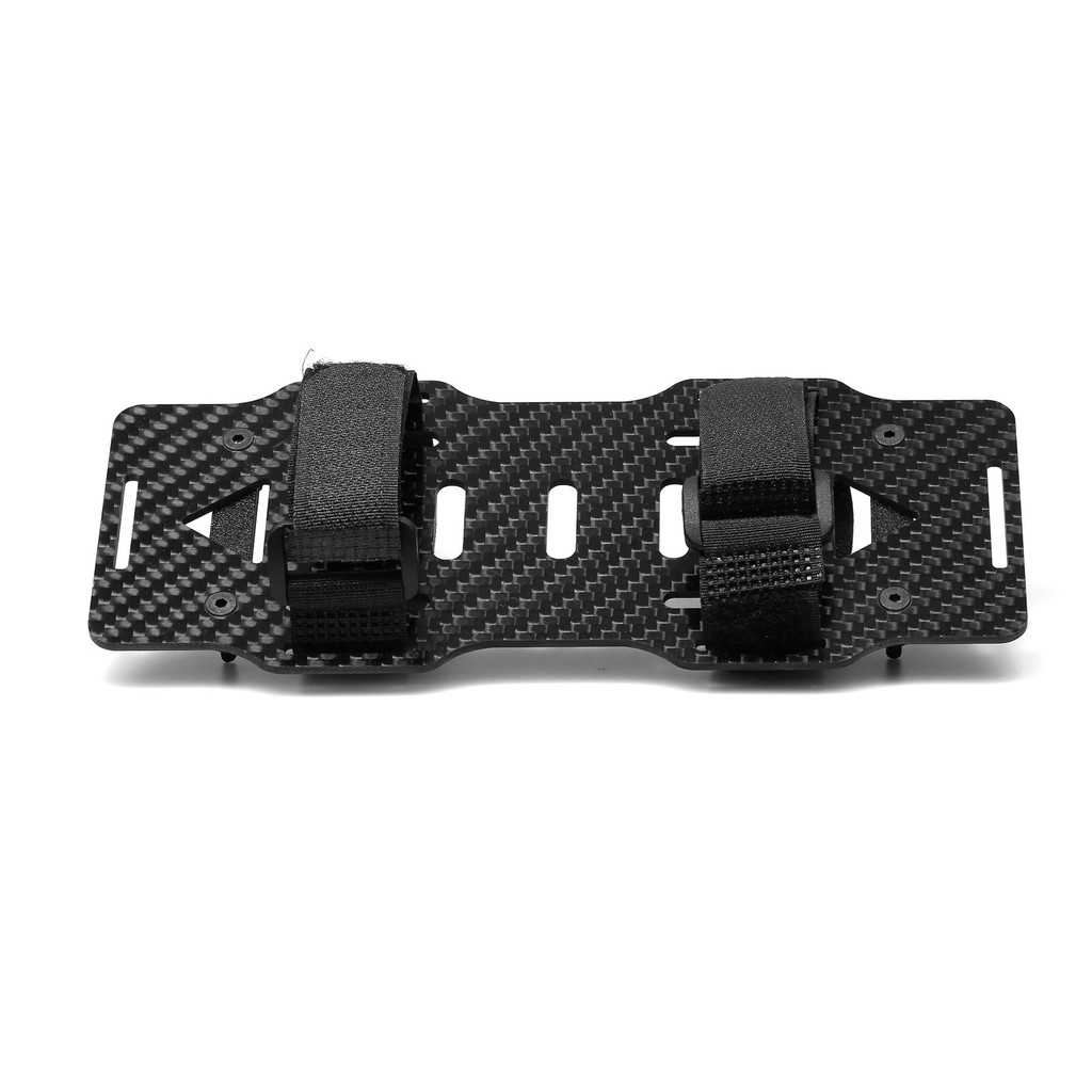 Compartimento de Bateria em Fibra de Carbono com Painel Solar para Carro RC JK07 MK07, Acessórios e Peças de Upgrade OP