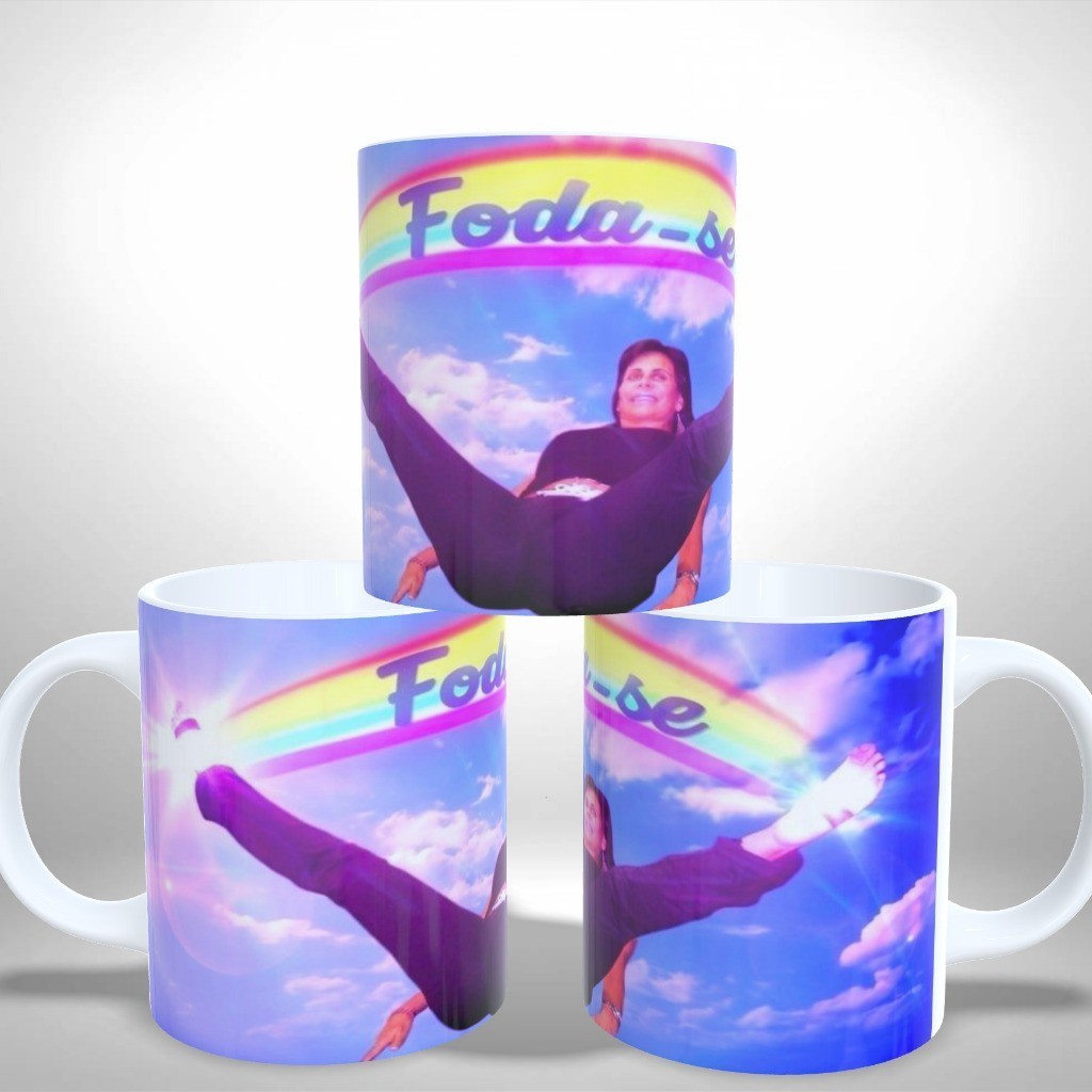 Caneca Cerâmica Meme - Fodase Gretchen Espacate - Presente Criativo