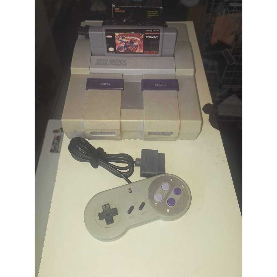 Console Super Nintendo (SNES), 16 bits, Original, Completo.