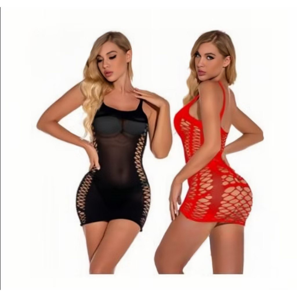Lingerie Sexy Vestido Curto de Telinha Festa Fantasia Cosplay Carnaval Diversão Festa Decoração Enfeite Lembrancinha