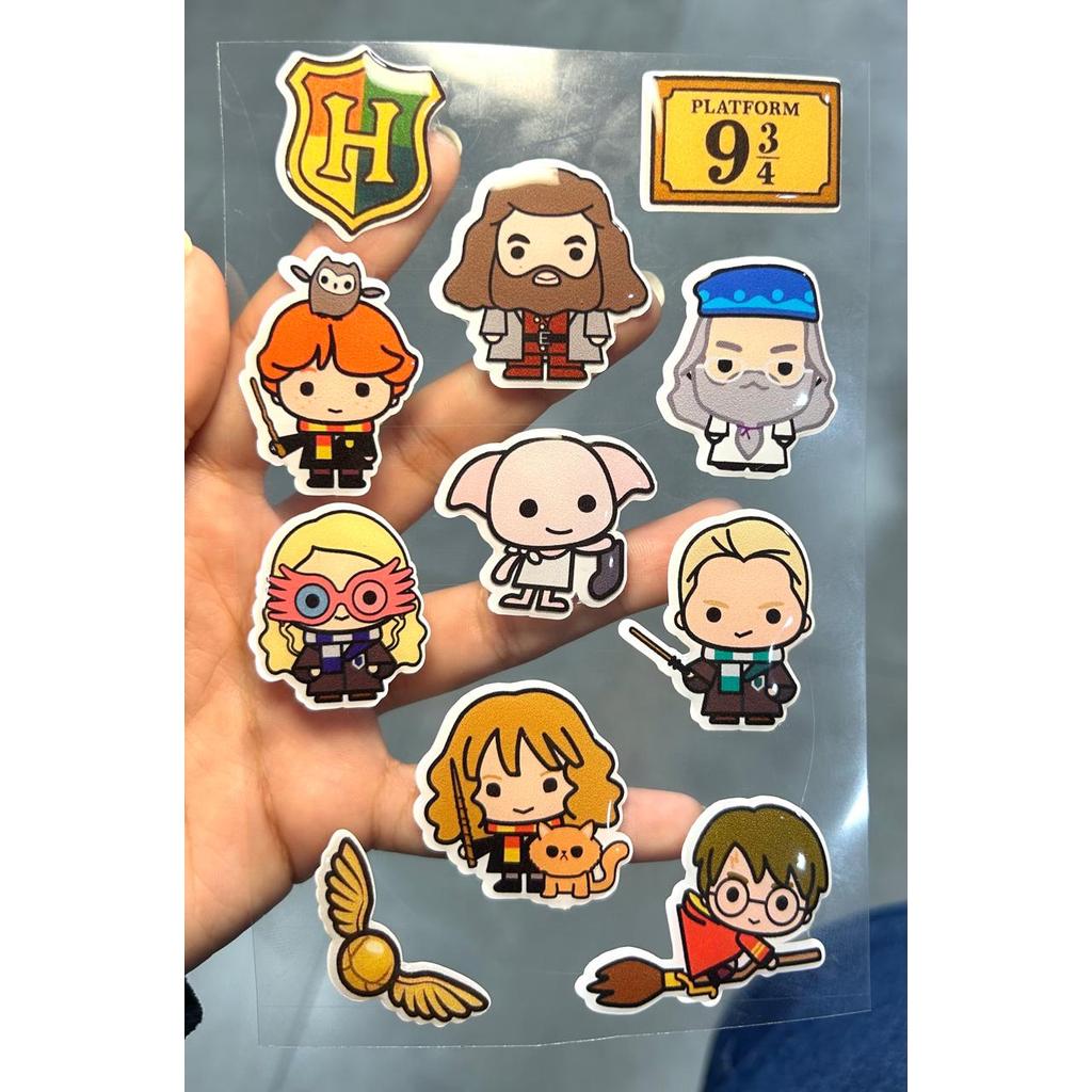 Cartela Adesivo Resinado- Stickers Resinado:HARRY POTTER