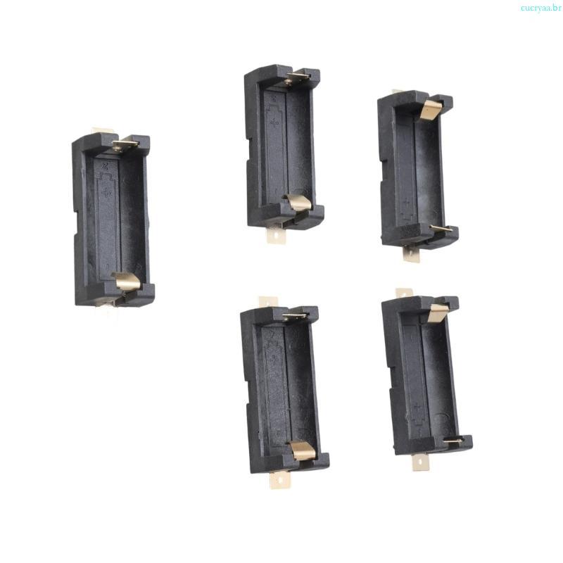Cucriaa 5 Unidades Suporte ABS Para CR123A 16340 17335 Armazenamento PCB Caixa Montagem Solda