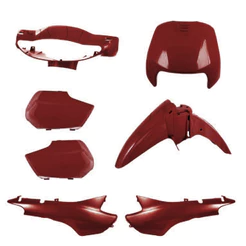 KIT CARENAGEM COMPLETO PRO TORK BIZ 100 2004/2005 VERMELHO IPIRANGA