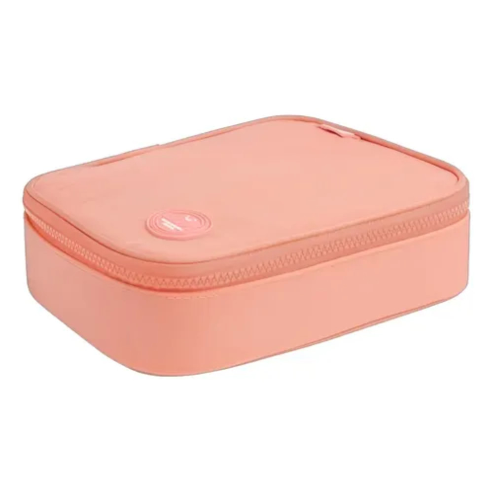 Estojo Box Escolar Academie Tilibra Happy Salmão
