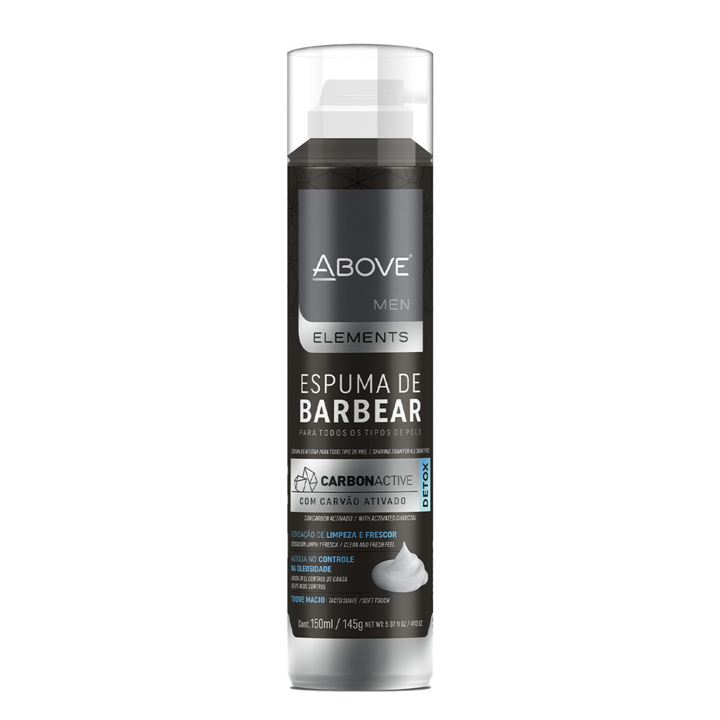 Espuma Barba Above Carvão Ativado 150ml