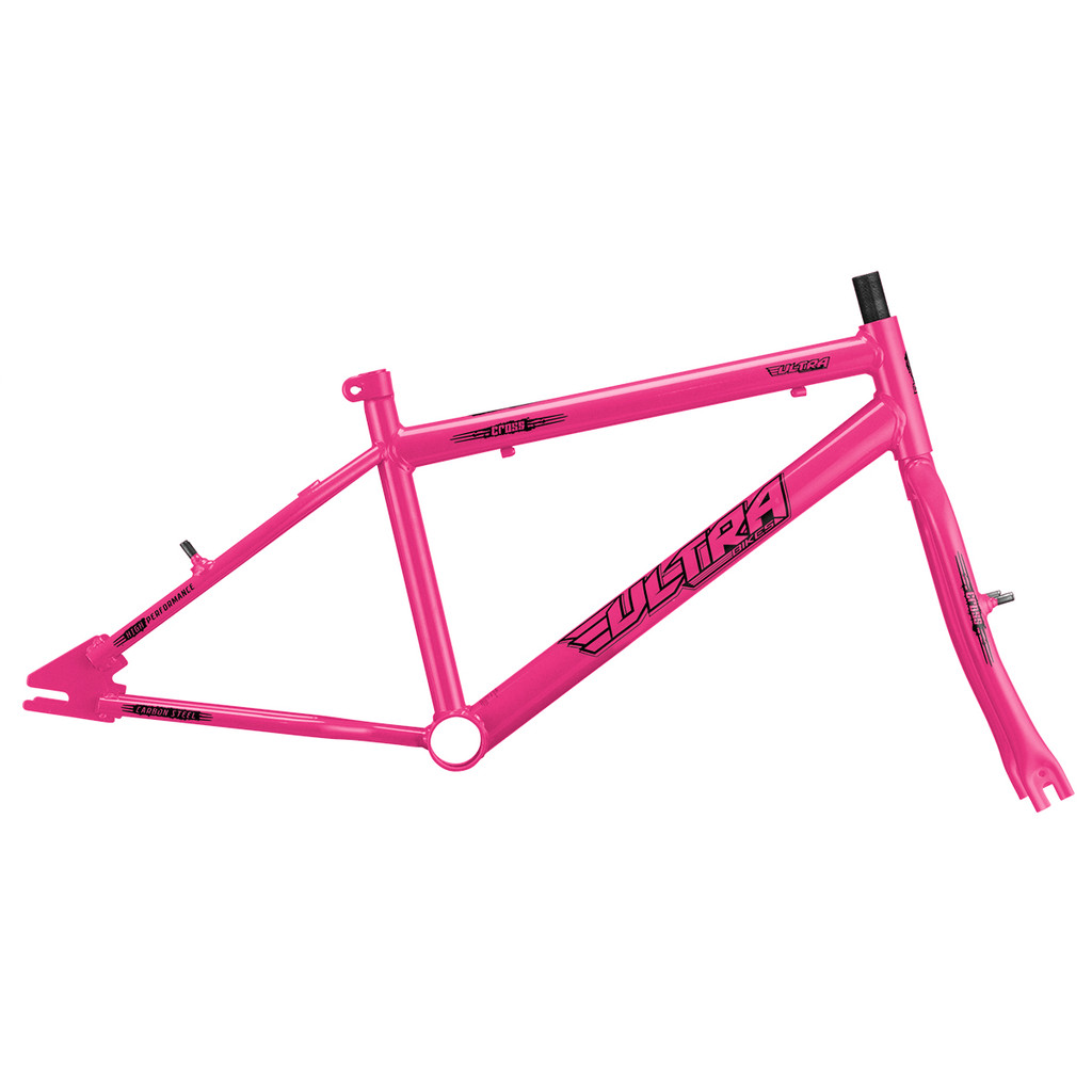 Quadro Aro 20 Ultra Bikes Em Aço Carbono Com Garfo Masculino Freios V-Brake Cores Diversas