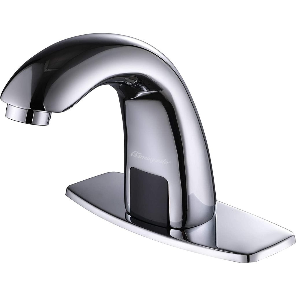 Torneira de Lavabo Sem Toque Charmingwater com Válvula Termostática, Torneira Automática com Sensor de Movimento e Tampa