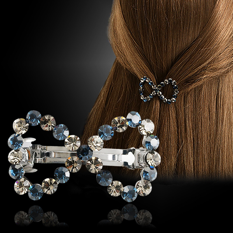 Acessórios de cabelo clipe de primavera strass oco clipe adulto enrolado cabelo cocar simples elegante grampo de cabelo 