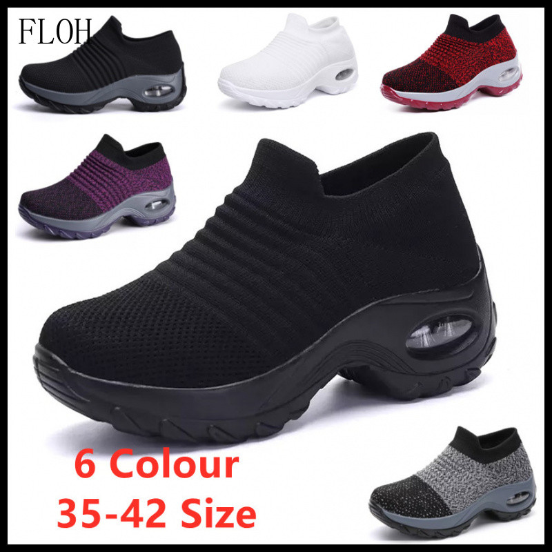 Tênis Femininos para Corrida, Amortecidos, Antiderrapantes, Tamanhos Grandes, Tênis Esportivos Femininos Respiráveis com