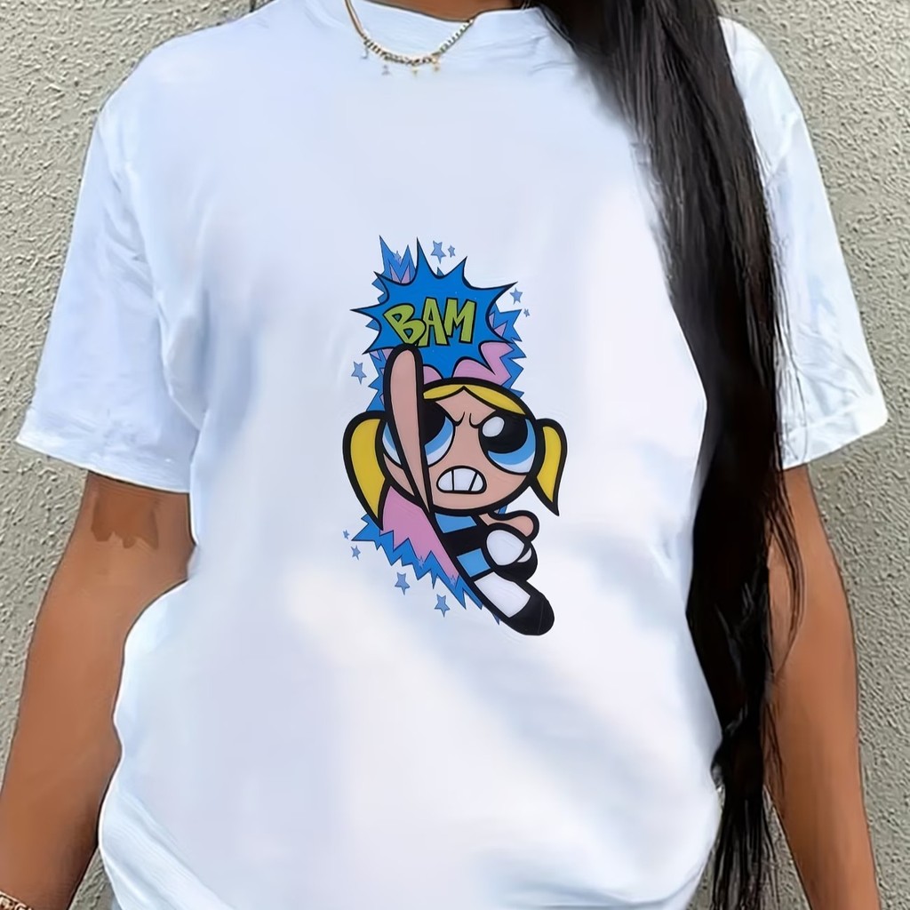 Camiseta Estampada Inspirado Super Poderosas Lindinha Bam Unissex 100% Algodão Frete Grátis Rápido Plus Size