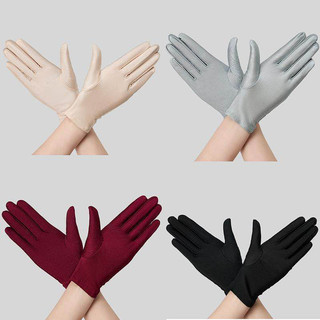 Luvas de verão estilo fino protetor solar elastano primavera outono condução cor sólida preto branco estiramento masculi