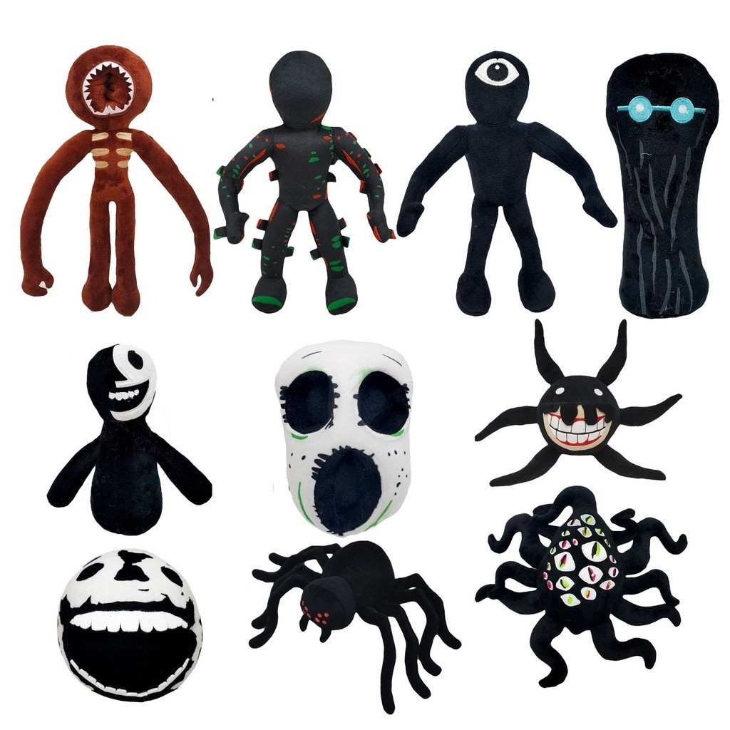 [Pronto] Brinquedo de Pelúcia Roblox: Doors Rainbow Friends, Boneco de Pelúcia Periférico do Jogo Roblox Doors, Brinqued