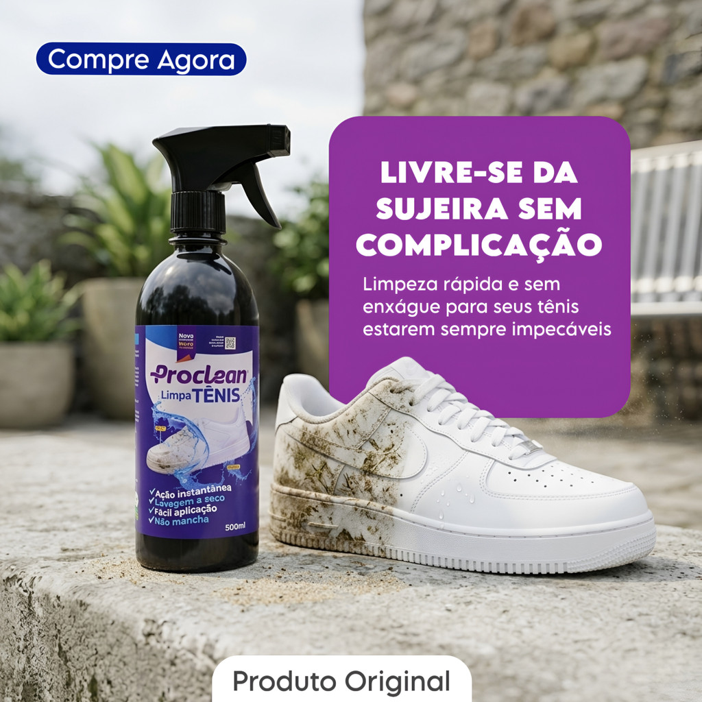 1/2/3 Proclean Limpa Tênis Sem Esforço e Rápida Aplicação - Spray 500ml