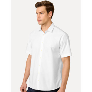Camisa Dudalina Masculina Manga Curta Comfort Superfine Cotton Mono Logo Lisa Branca 68.06.3157 101 em Oferta na Shopee