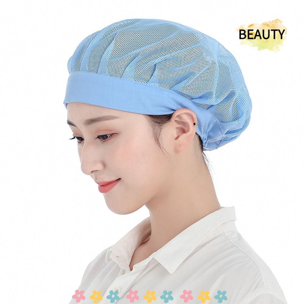 BEAUTYHOMEBR Chapéu De Cozinheiro , Redes De Cabelo Para Serviços De Alimentação , Boné De Chef , Faixas De Cabeça Traba