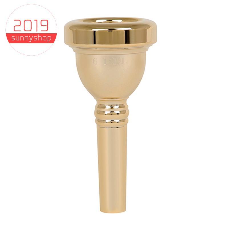[Bestseller S] Bocal De Trompete 6 1/2 (6 E Meio) AL , Para Exercitador De Dedo De Trombone Tenor Fino , Dourado