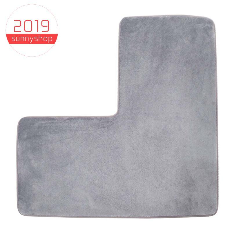 [Bestseller S] Tapete De Banho Lavável Em Forma De L Macio Para Banheiro Chuveiros Quadrados A