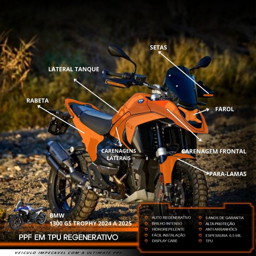 Película PPF Full BMW R 1300 GS Trophy 24 25