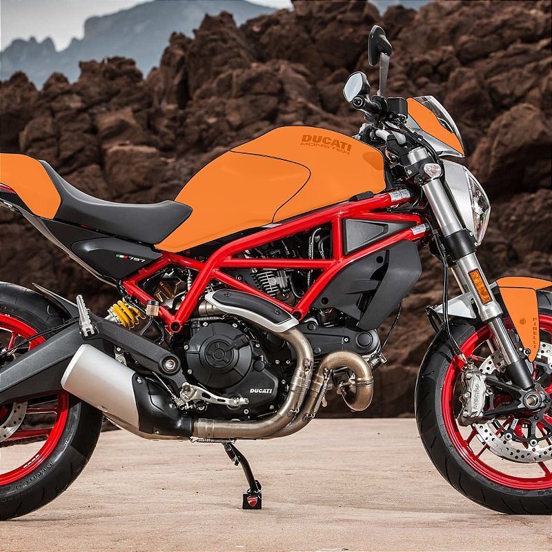 Película PPF Proteção Kit Full Ducati Monster 821 Moto 2015 2016 Transparente TPU Anti Risco
