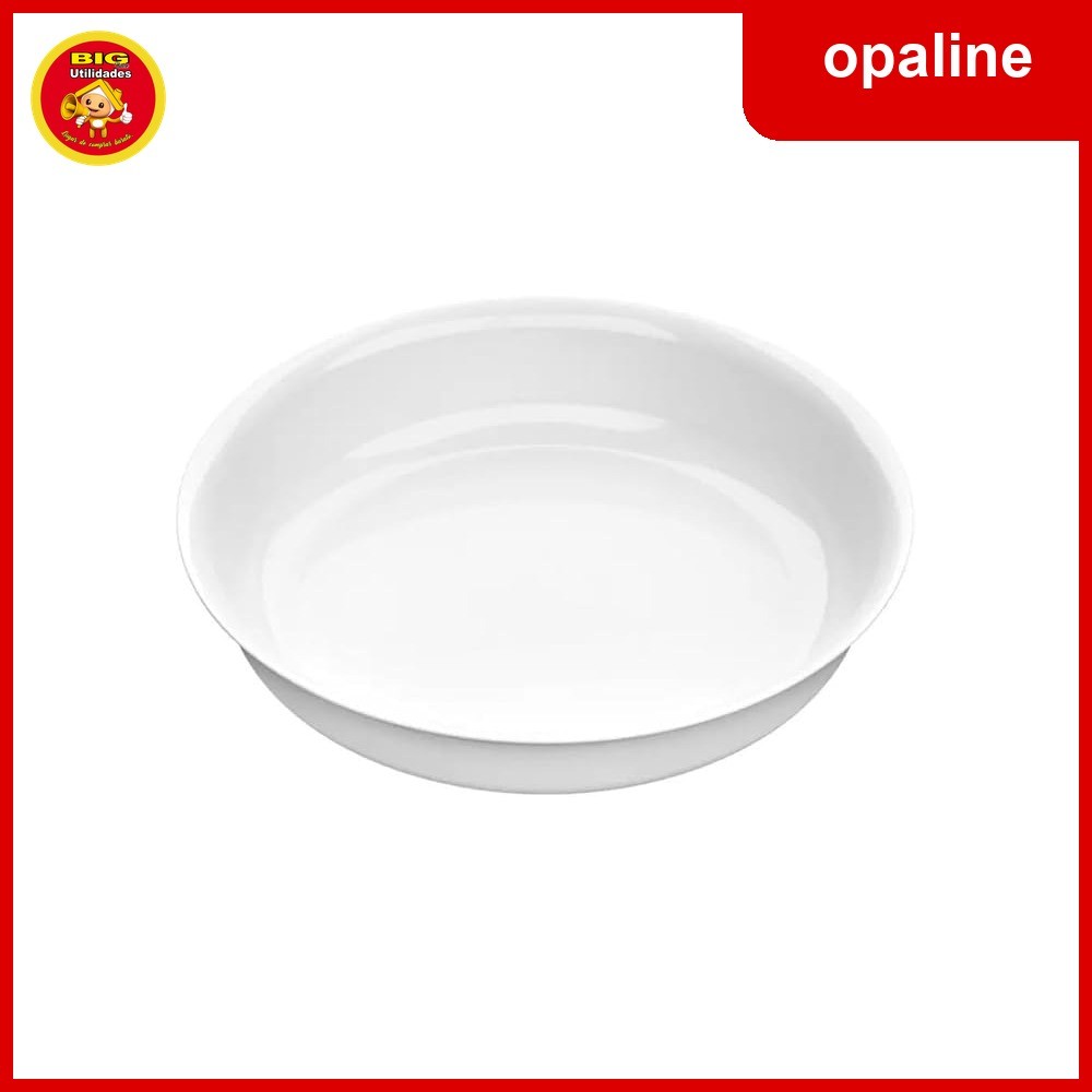 Prato Marinex Opaline Branco Vidro Temperado Resistente Jantar Sobremesa Avulso