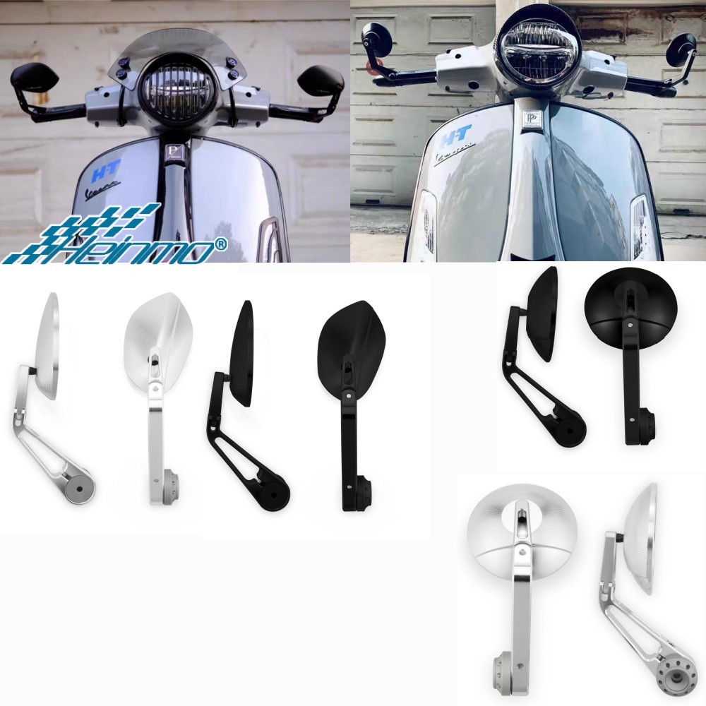 Para VESPA Piaggio sprint150 prima150 LXV150 VXL150 S125/150 GTS125/250/300 GTV Espelho Lateral Scooter Retrovisor