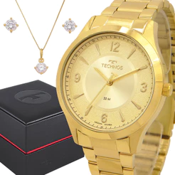 Relógio Technos Feminino Dourado 1 Ano De Garantia Original