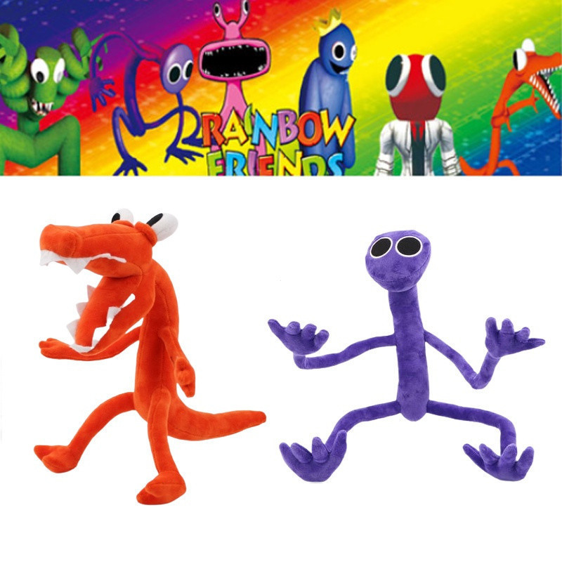 50cm Roblox Rainbow Friends Plush Toy Orange Purple monster Stuffed Doll child Gift