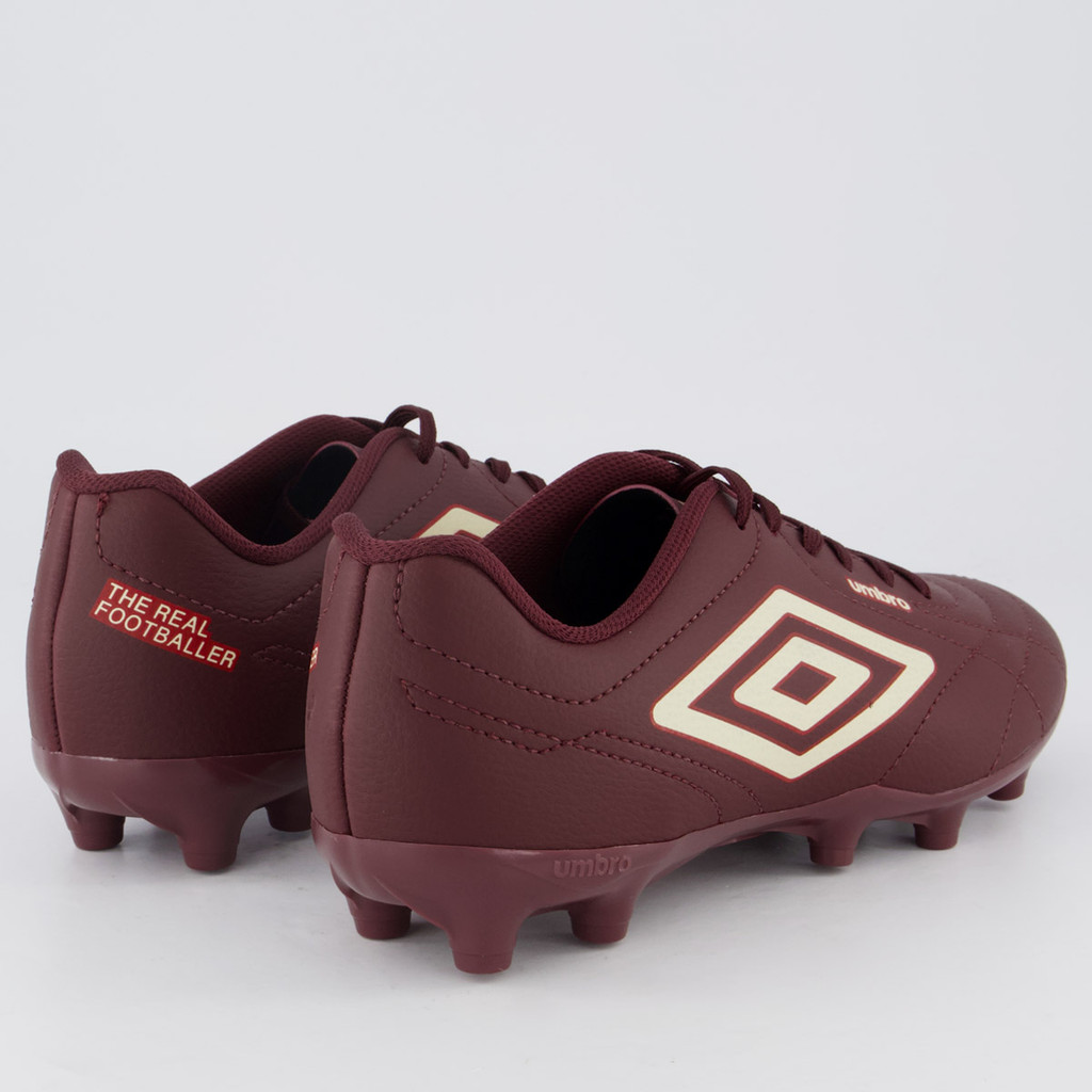 Chuteira Umbro Class Footballer Campo Bordô e Branca · foto 2
