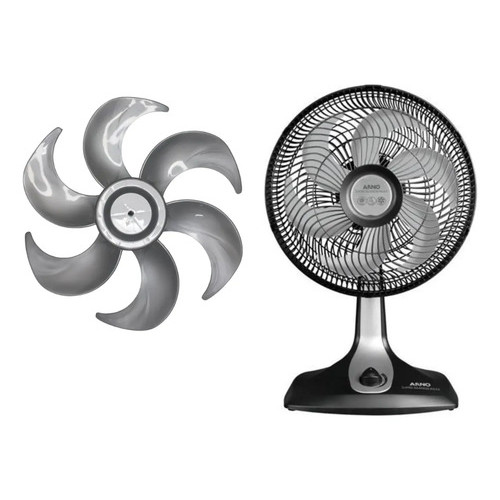 Hélice Ventilador Arno 6 Pás 30 Cm Turbo Silence Force Cinza