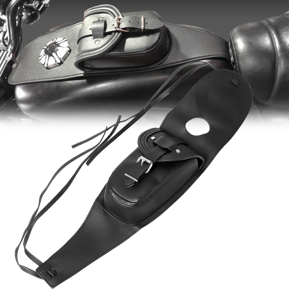 Motocicleta PU Tanque De Combustível Chap Capa Painel Saco Babador Para Harley Sportster XL 883 1200 48 72 Dyna Com 4.5G