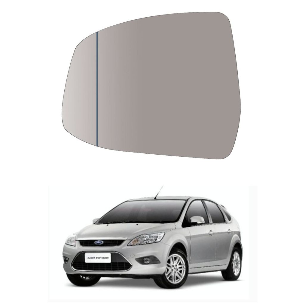 LENTE ESPELHO RETROVISOR FORD FOCUS 09-13 ESQUERDO