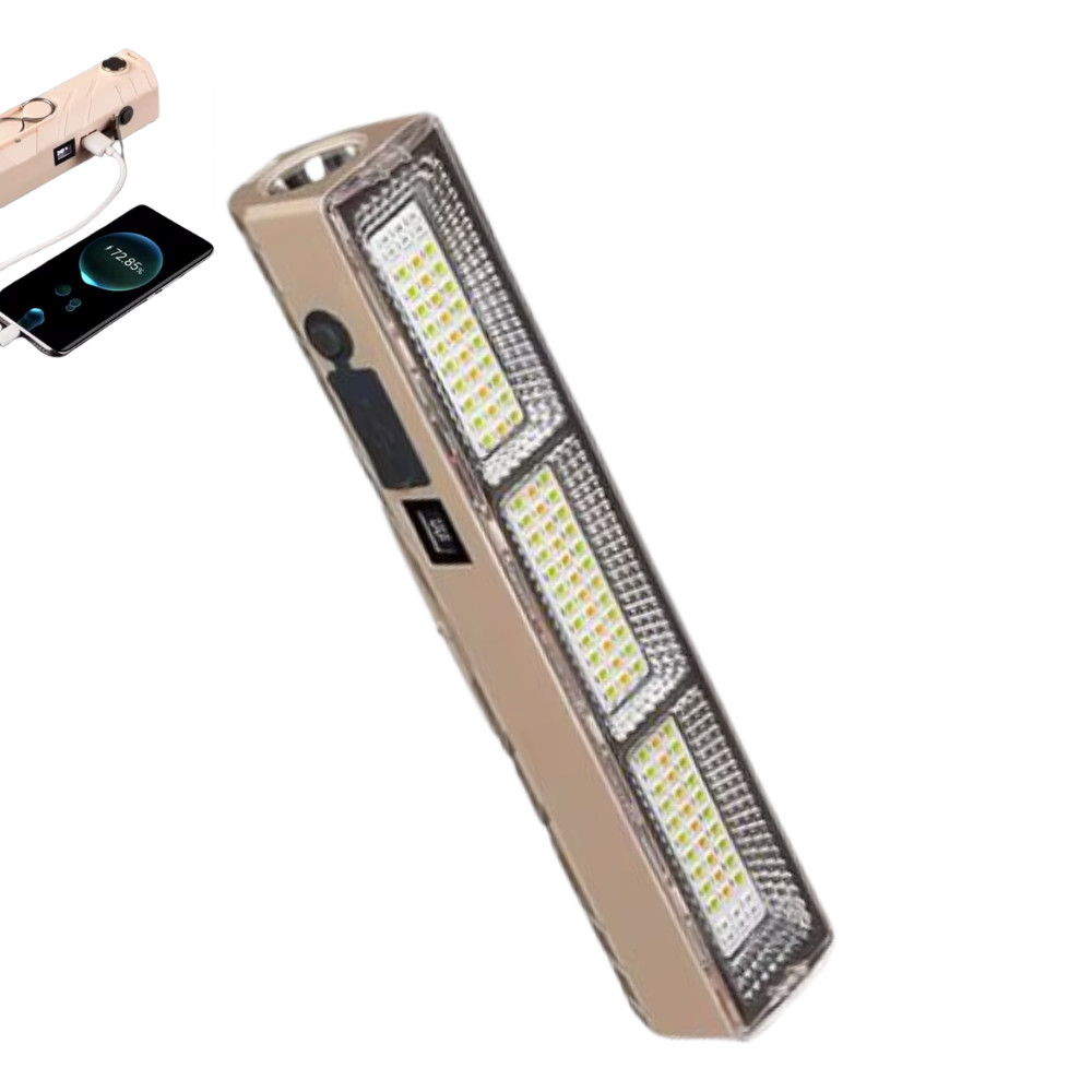 Lâmpada Led Tubo 200w Emergência Camping Lampião Pesca Barraca Lanterna 22cm Luminoso Recarregável