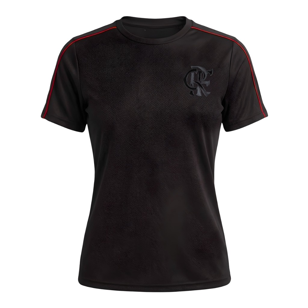 Camisa Flamengo Feminina Energy Preta Licenciada