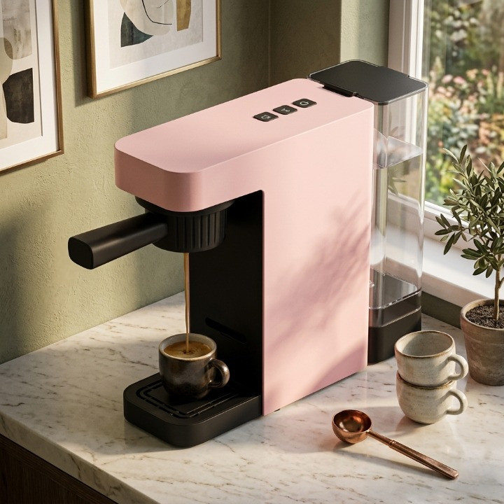 Imagem Cafeteira Cápsula Espresso/Lungo 1400W Máquina Automática Rápida  Bivolt 110V/220V  Janoclick