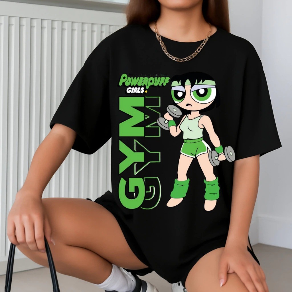 Camiseta Estampada Inspirado Super Poderosas Gym Docinho Unissex 100% Algodão Frete Grátis Rápido Plus Size