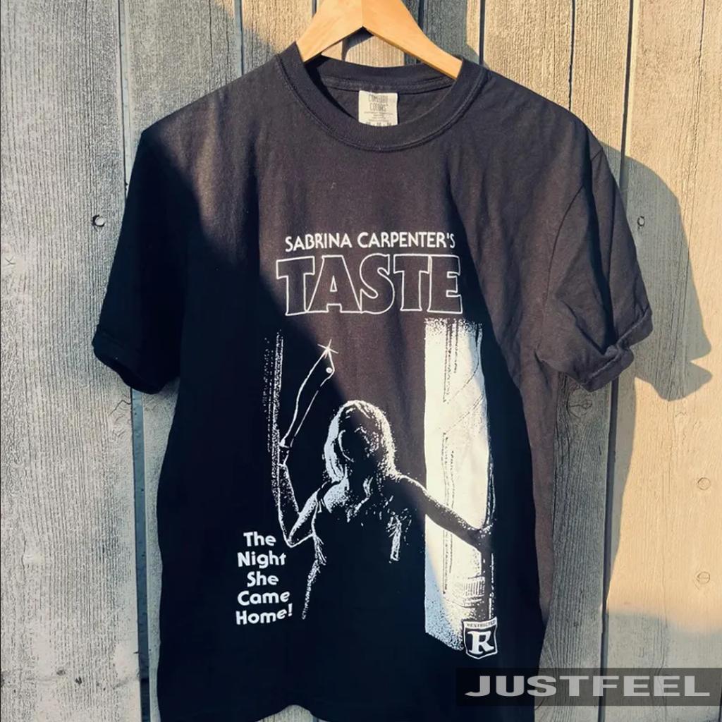 Camiseta T-shirt Unissex Algodão Taste Sabrina Carpenter The Night She Come Home