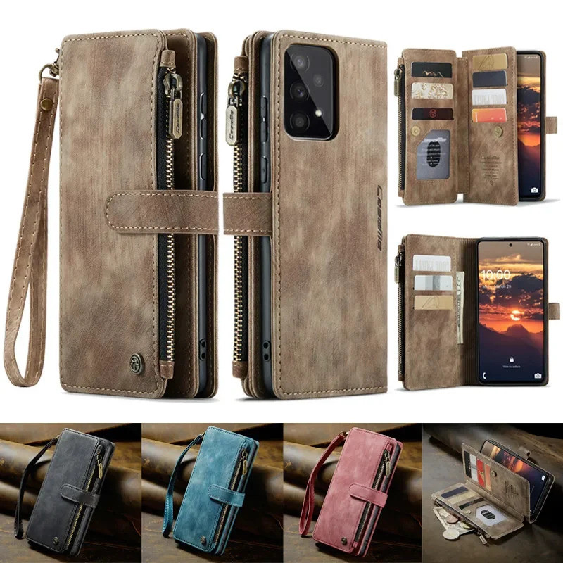 Capa De Couro Flip Empresarial Para Samsung Galaxy , A56 , A36 , A16 , A55 , A35