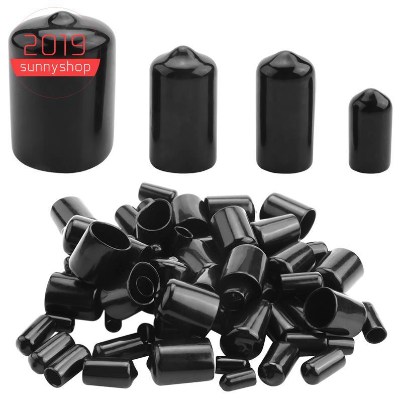[Bestseller S] 80 Peças Tampas De Extremidade De Borracha Parafuso Flexíveis Protetores De Rosca Em 4 Tamanhos 1/4 A 3 P